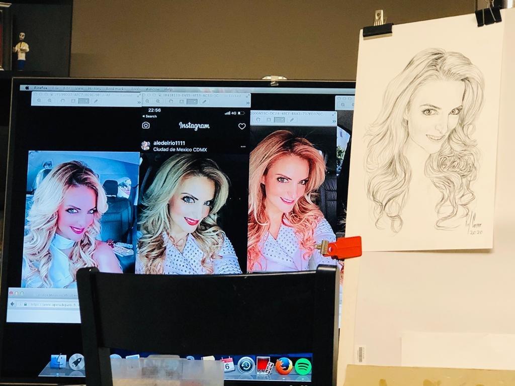 Ale Del Rio Portrait 02 - Retrato Ale Del Rio 02 - Rafael Corro