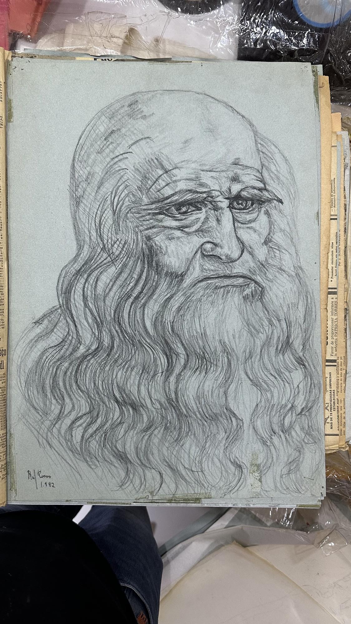 Portrait Drawing 132 - Dibujo de Retrato 132 - Rafael Corro